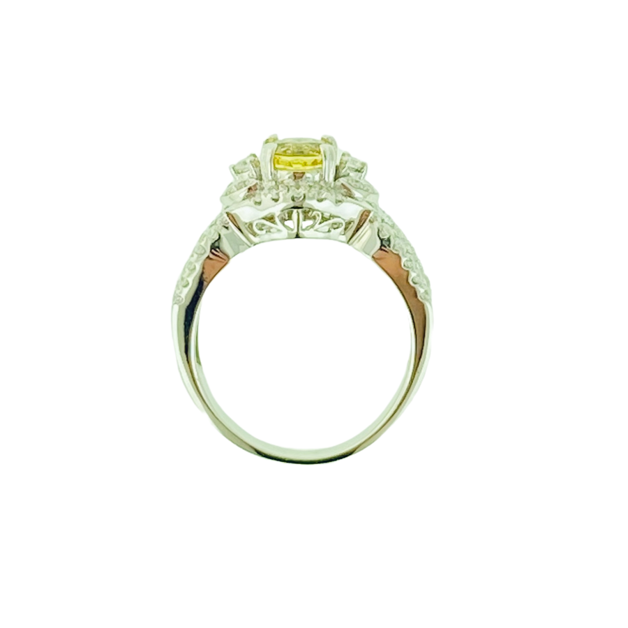 Round Ring - White Gold