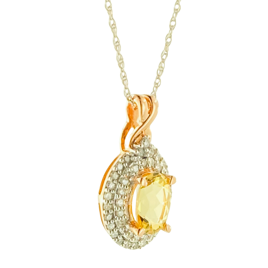 Oval Pendant- Rose Gold