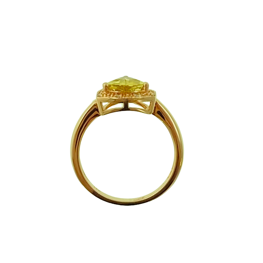 Trillion Ring - Rose Gold