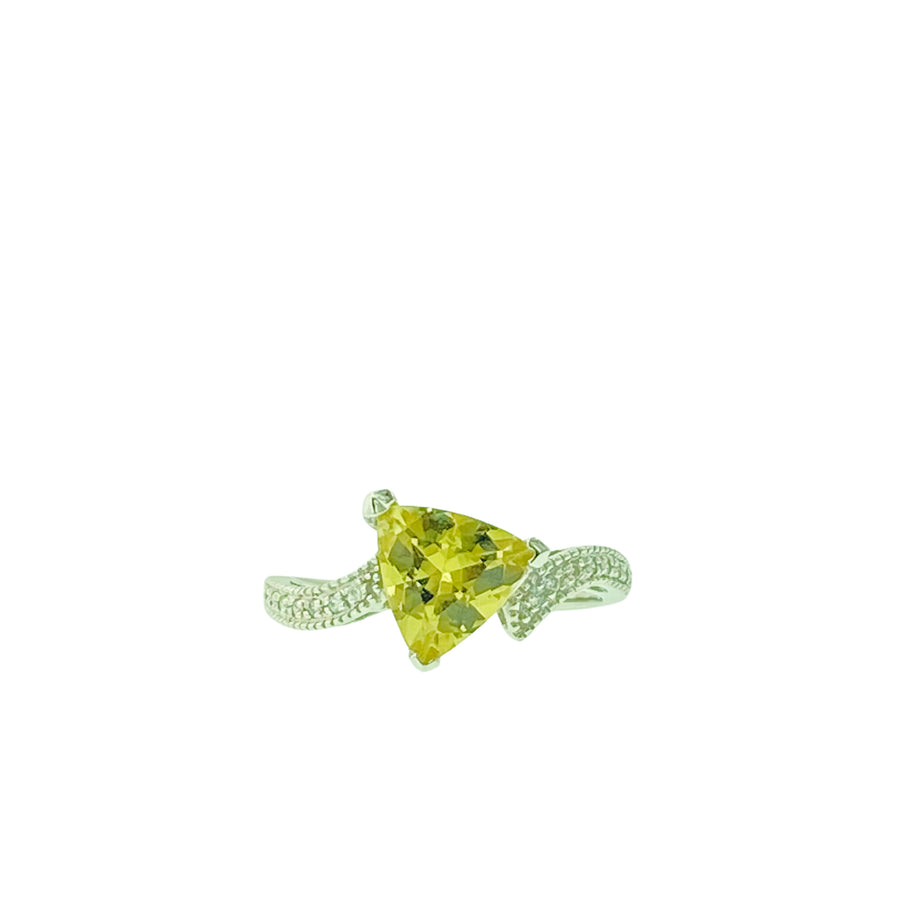 Trillion Ring - White Gold