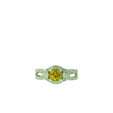 Round Ring - White Gold
