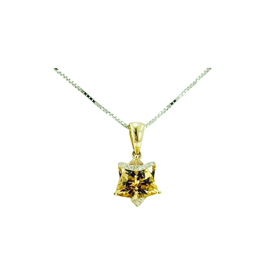 Trillion Pendant - Yellow Gold