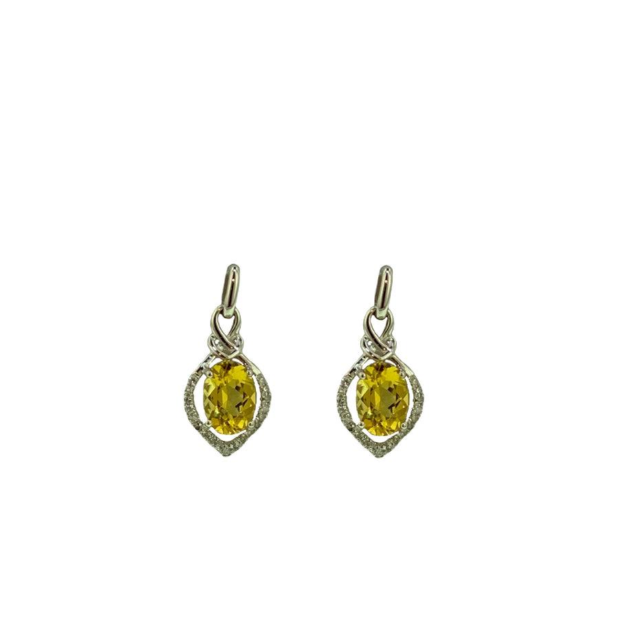 Oval Dangle  Earrings