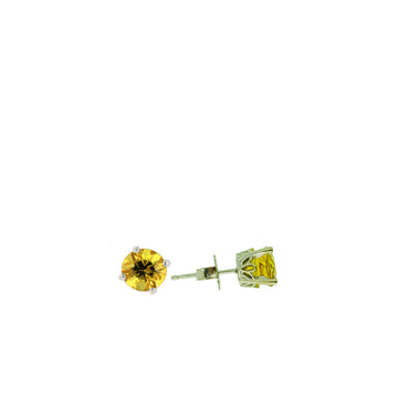Crown Style Stud Earrings - White Gold (1.40ct.tw.)