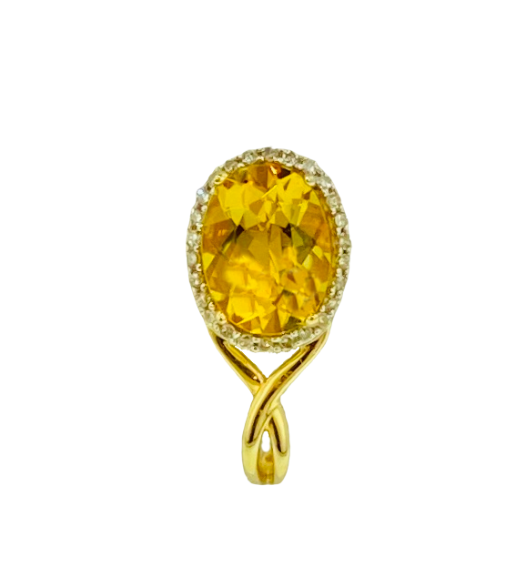 Oval Cut Earrings - Yellow Gold