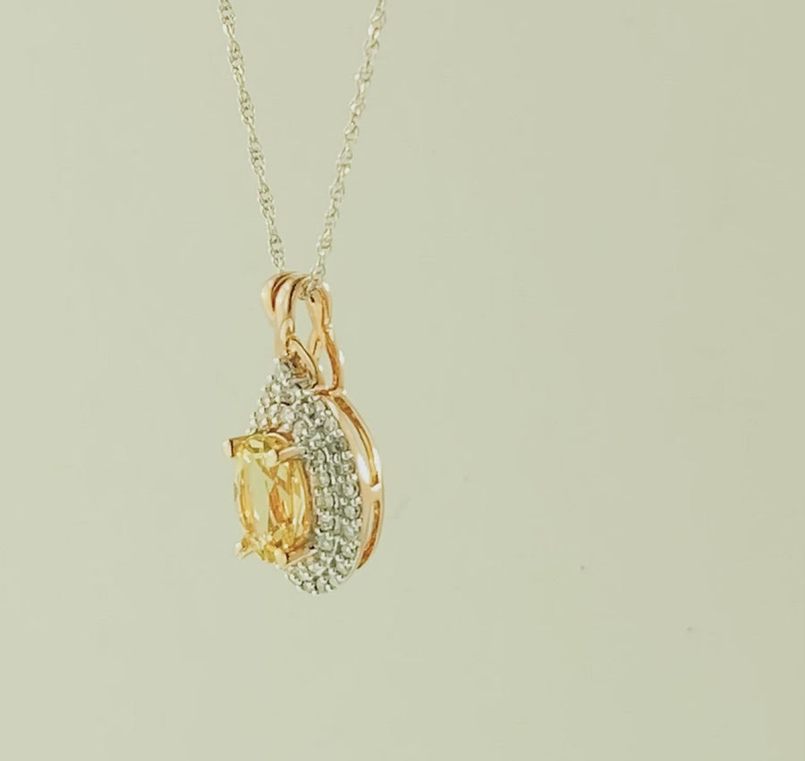 Oval Pendant- Rose Gold